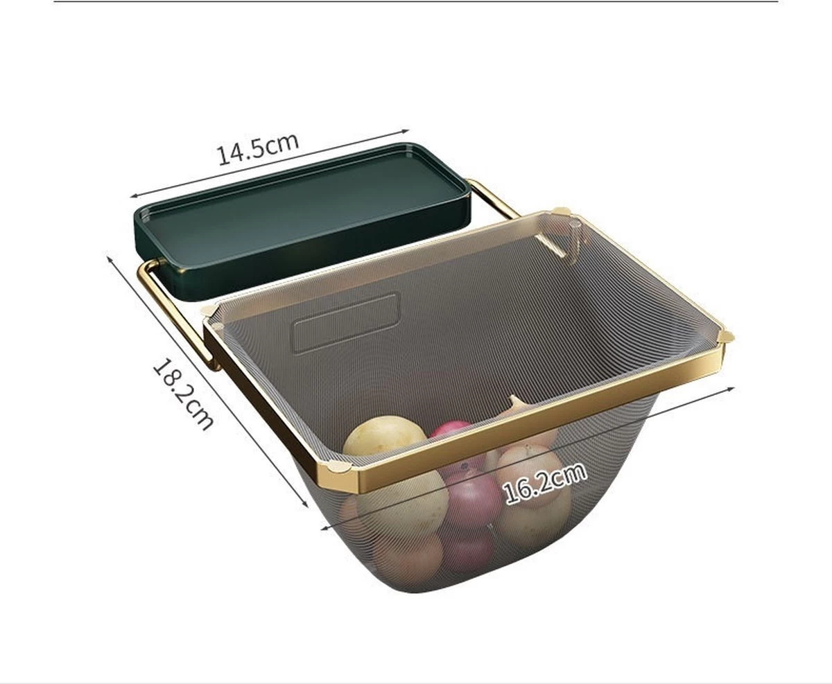 Merkloos Gootsteen Organizer - Gootsteen Afval Netje - Gootsteenontstopper -Gootsteen Zeef Netto- Sink Filter Rack Anti-Blokkeren Wegwerp-Fijne Mesh Filter Aanrecht Zeef Mesh Tas Voor Keuken- Spoelbak - Incl. 50 Netjes - Afbeelding 3