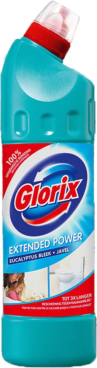 Glorix Extended Power Eucalyptus Bleek Javel 6x750ML - Afbeelding 2