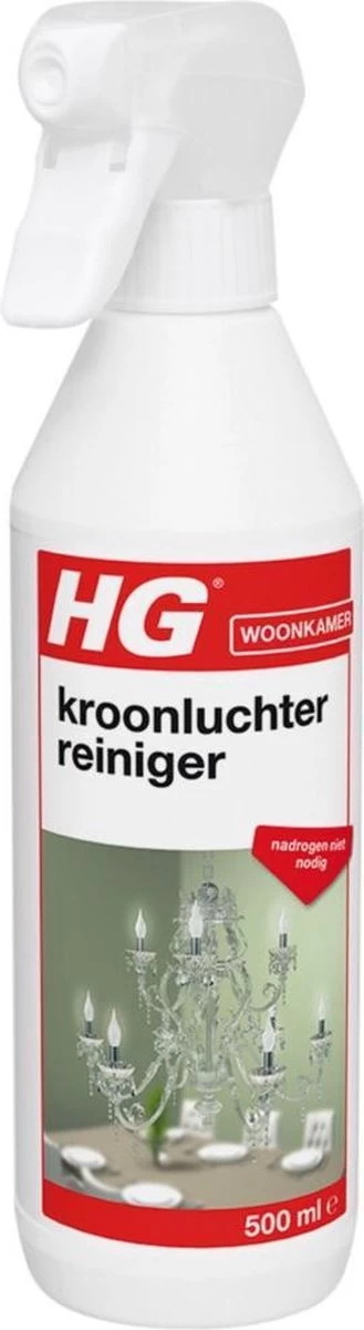 HG Kroonluchter Reiniger - 500ml - Snel Een Vlekkeloos Resultaat - Afbeelding 2
