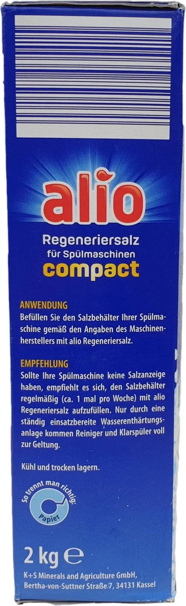 Vaatwaszout - Zout Vaatwasser - Zout Afwasmachine - Regenereerzout Vaatwasser - Onthardingszout Vaatwasser - 2 Kg - Afbeelding 2