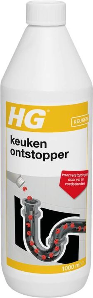 HG Keukenontstopper - 1L - De NR1 Ontstopper - Biologisch Afbreekbaar - Afbeelding 2