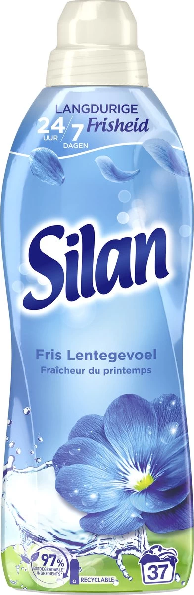 Silan Fris Lentegevoel Wasverzachter - 6 X 37 Wasbeurten - Voordeelverpakking - Afbeelding 3