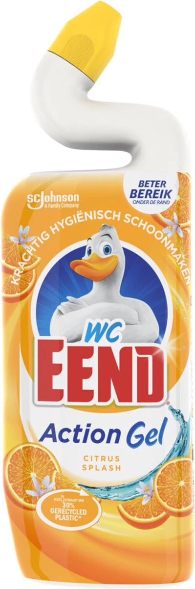 6x WC Eend Toiletreiniger Action Gel Citrus Splash 750 Ml - Afbeelding 2