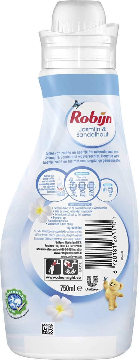 Robijn Jasmijn & Sandelhout Wasverzachter - 8 X 30 Wasbeurten- Voordeelverpakking - Afbeelding 2