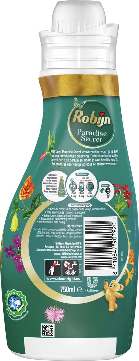 Robijn Collections Paradise Secret Wasverzachter - 8 X 30 Wasbeurten - Voordeelverpakking - Afbeelding 3