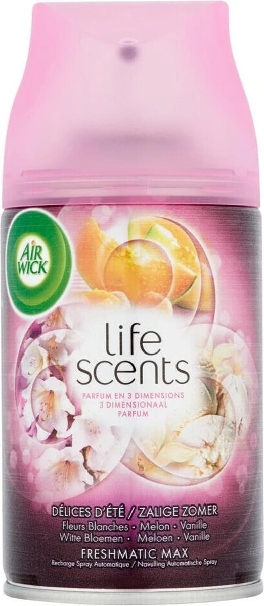 Air Wick Freshmatic Automatische Spray Luchtverfrisser - Life Scents Zalige Zomer - Navulling 250ml X6 - Afbeelding 2