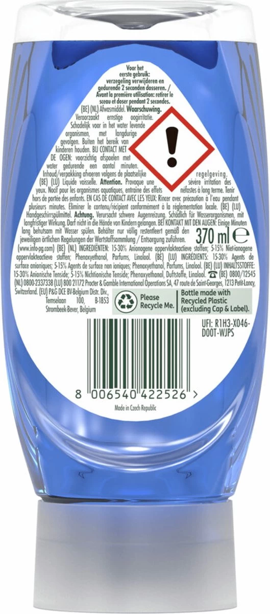 8x Dreft Max Power Afwasmiddel Extra Hygiëne 370 Ml - Afbeelding 6