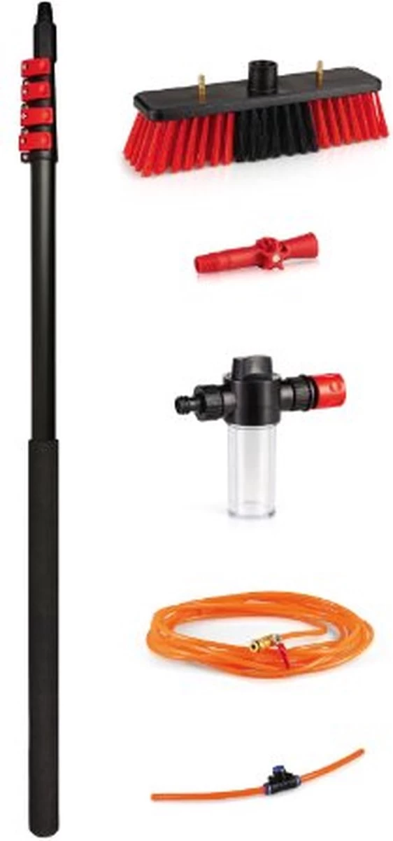 Chimb Telescopische Wasborstel - Uitschuifbare Waterborstel - Ramenwassen - 4,6 Meter - Met Zeepdispenser - Afbeelding 8