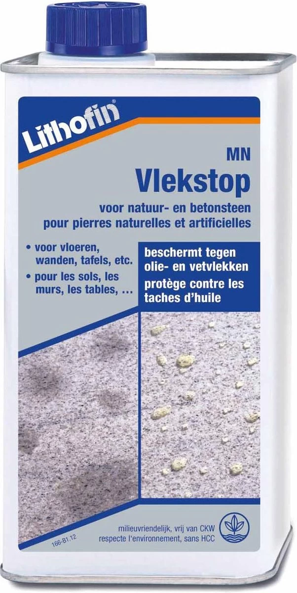 Lithofin MN Vlekstop - Natuursteen Impregneer Vlekwerend - 250 Ml