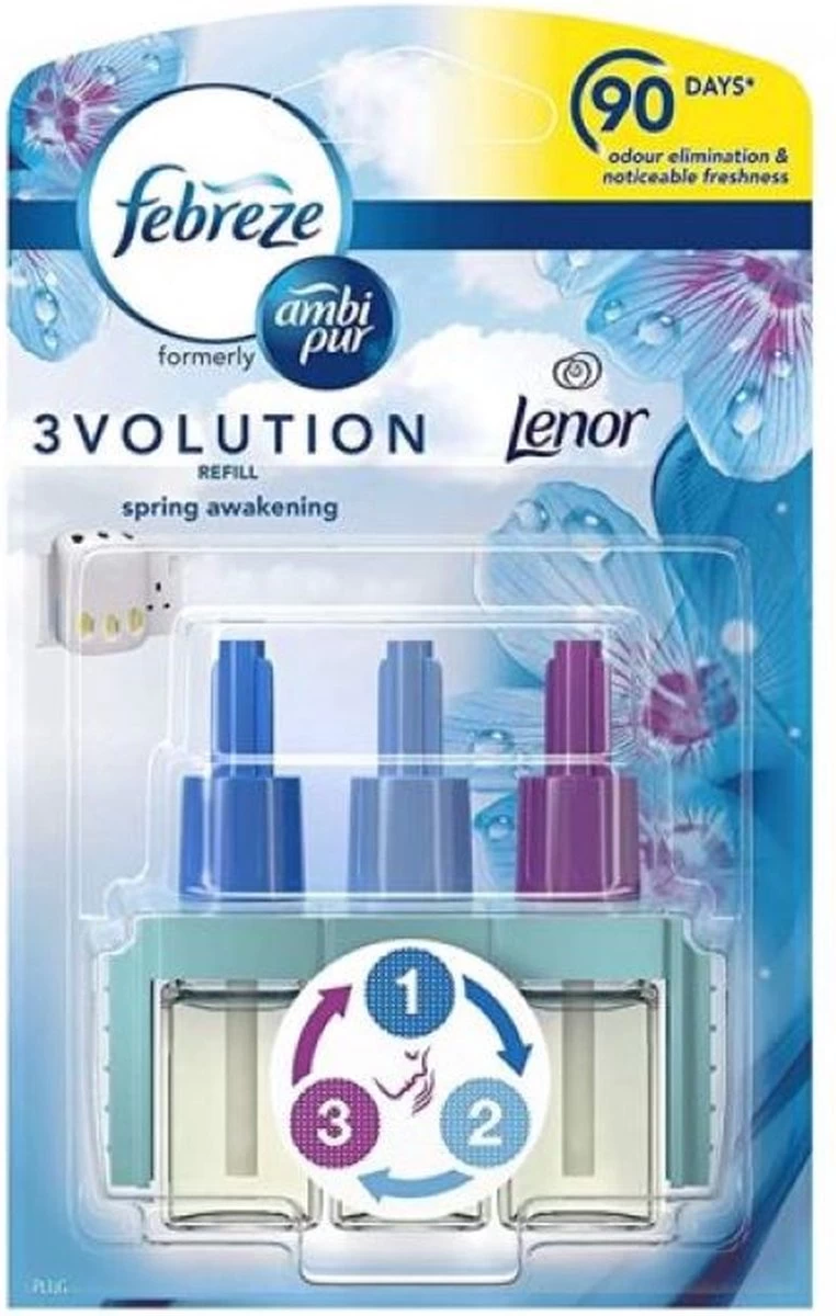 Ambi Pur 3Volution Navullingen Lenor Spring - Voordeelverpakking 6 X 20 Ml - Afbeelding 2