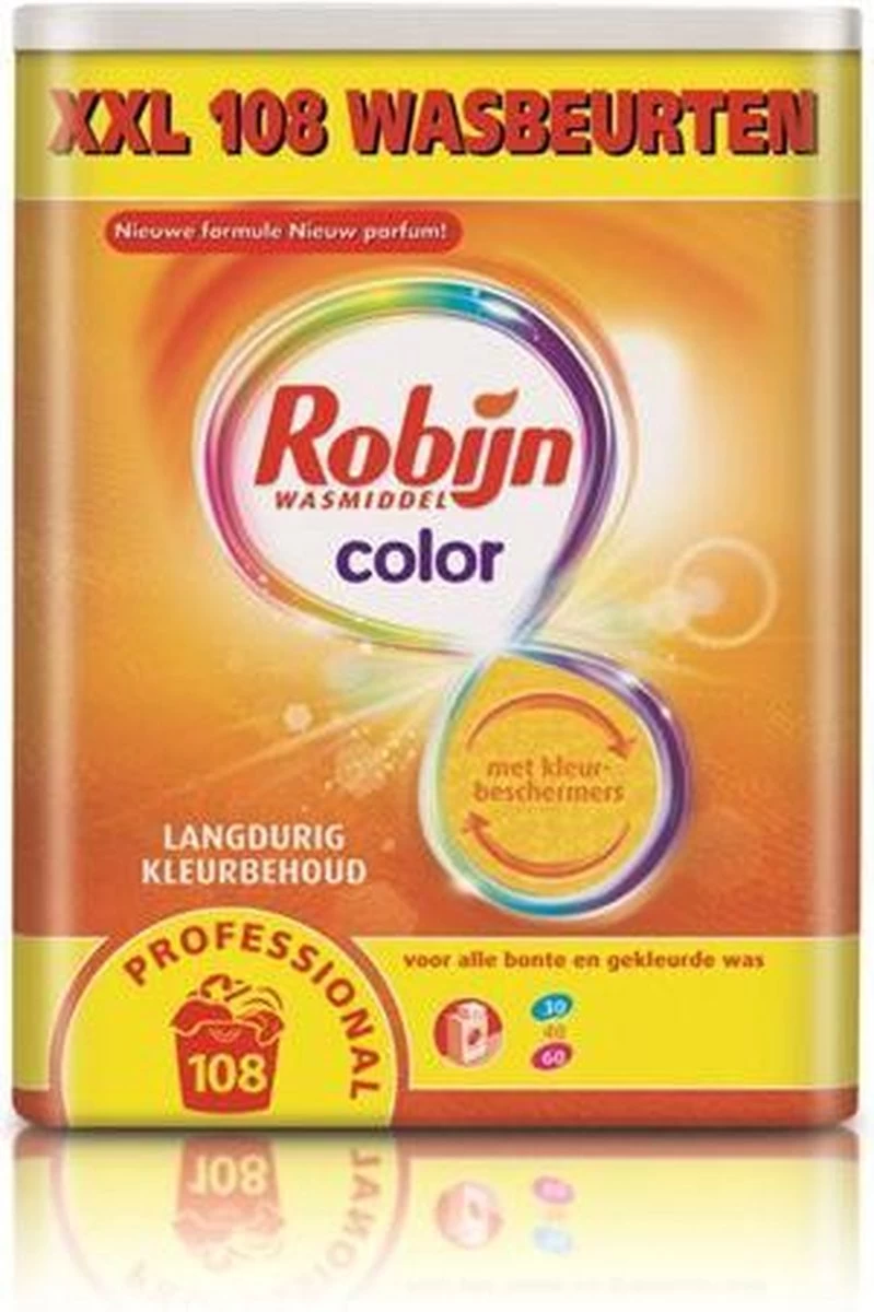 Robijn Professional - Color Wasmiddel - 108 Wasbeurten (6,15 Kg) - Afbeelding 2