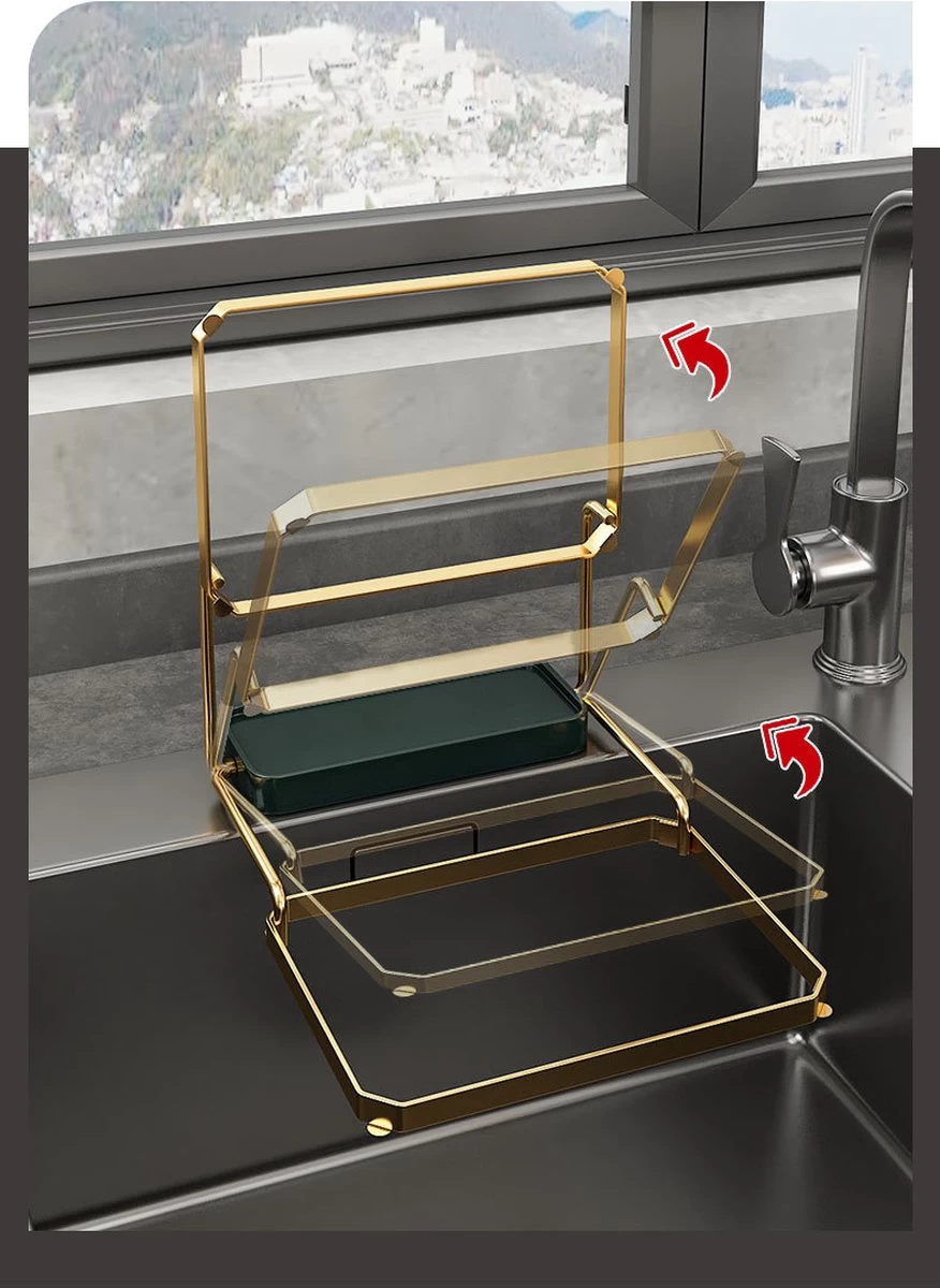 Merkloos Gootsteen Organizer - Gootsteen Afval Netje - Gootsteenontstopper -Gootsteen Zeef Netto- Sink Filter Rack Anti-Blokkeren Wegwerp-Fijne Mesh Filter Aanrecht Zeef Mesh Tas Voor Keuken- Spoelbak - Incl. 50 Netjes - Afbeelding 7