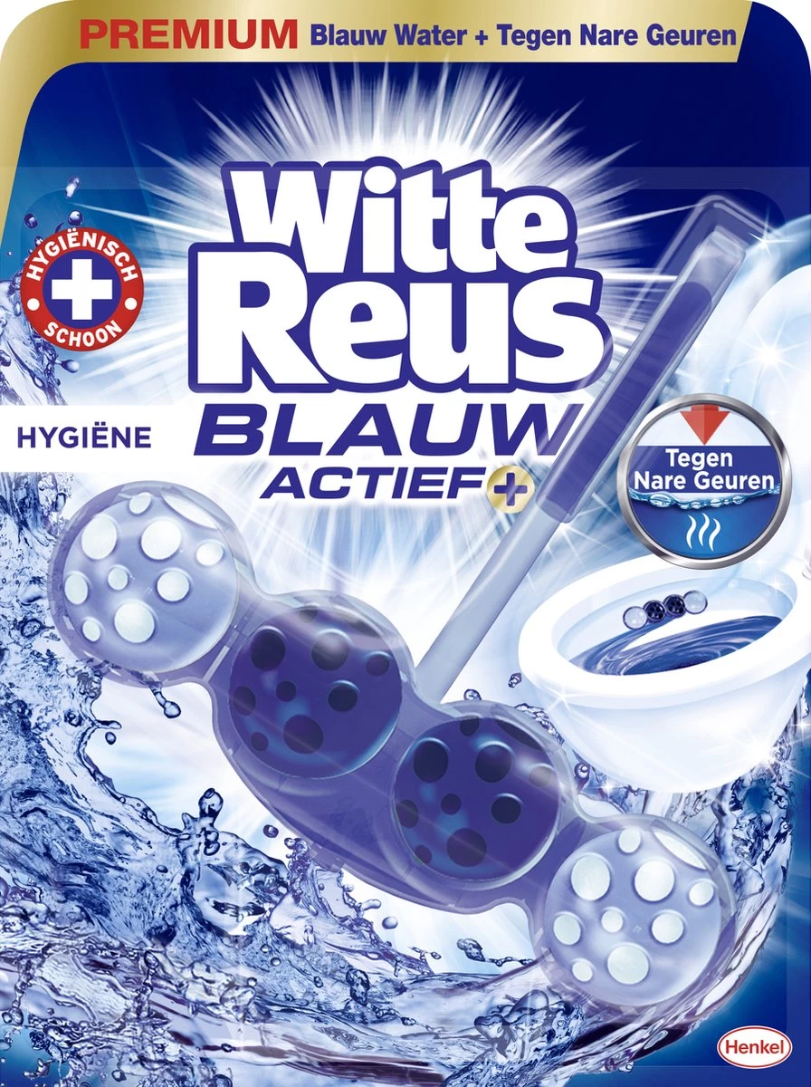 Witte Reus Blauw Actief Toiletblok - Hygiene - WC Blokjes Voordeelverpakking - 10 Stuks - Afbeelding 2