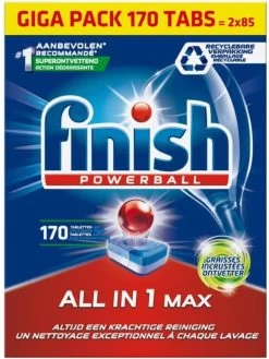 Finish All In 1 Max Ontvetter Vaatwastabletten - 170 Tabs - Voordeelverpakking