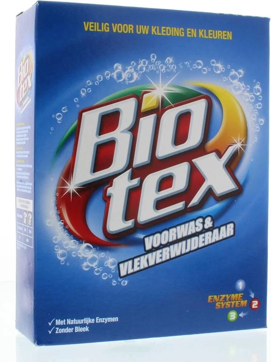 Biotex Waspoeder Voorwas & Waskrachtversterker - 750 Gram - Afbeelding 6