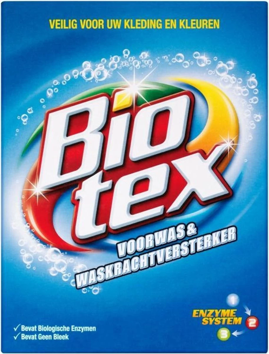 Biotex Waspoeder Voorwas & Waskrachtversterker - 750 Gram - Afbeelding 2