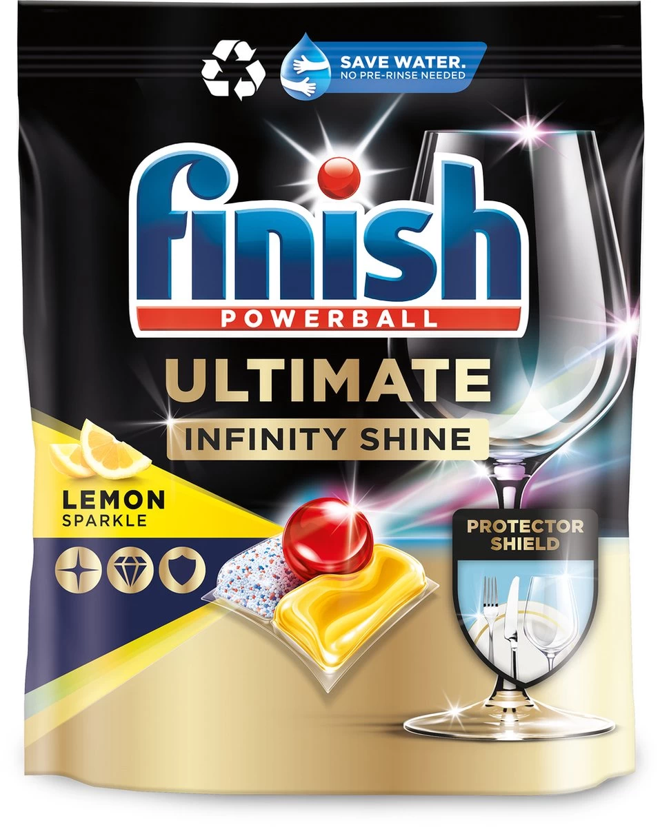 Finish Ultimate Infinity Shine Citroen Vaatwastabletten - 160 Capsules - Afbeelding 13