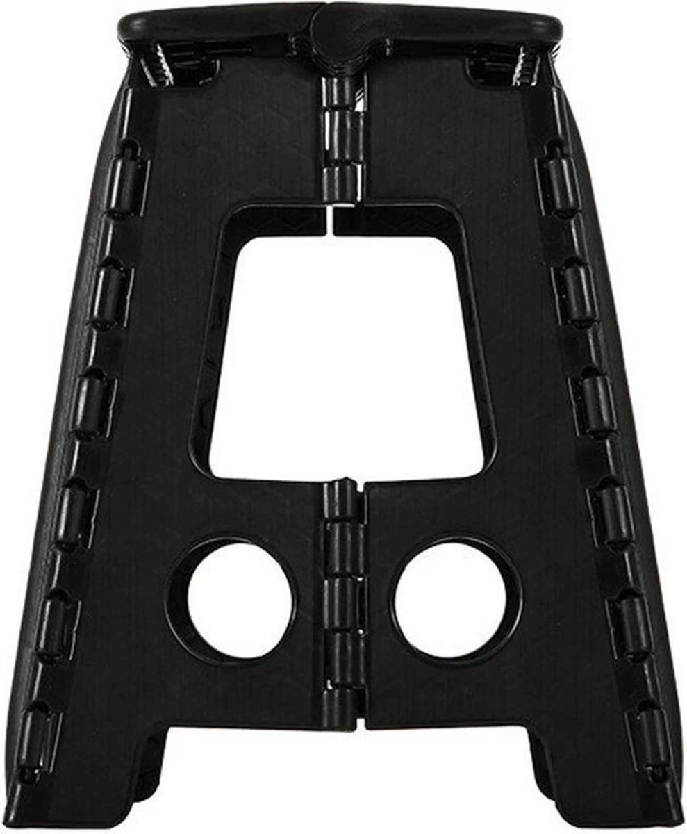 Merkloos Verdikt Kunststof Klapkruk-draagbaar-opvouwbare Kruk-Met Antislip Oppervlak Zwart 29x22cmx45cm - Afbeelding 7