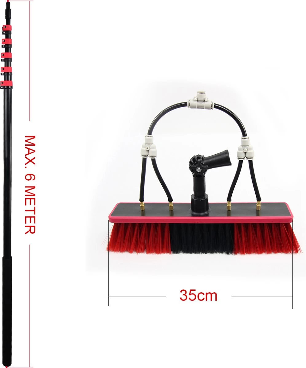 Kibani Telescoop Borstel 6m - Telescoopsteel Ramenwassen - Telescoopsteel Met Borstel - Telescoopsteel - Telescoopsteel Met Waterdoorvoer - Ramenwassen - Raamwisser Met Telescoopsteel - Telescoopstelen - Afbeelding 14
